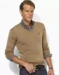 pulls ralph lauren hommes sweater brun